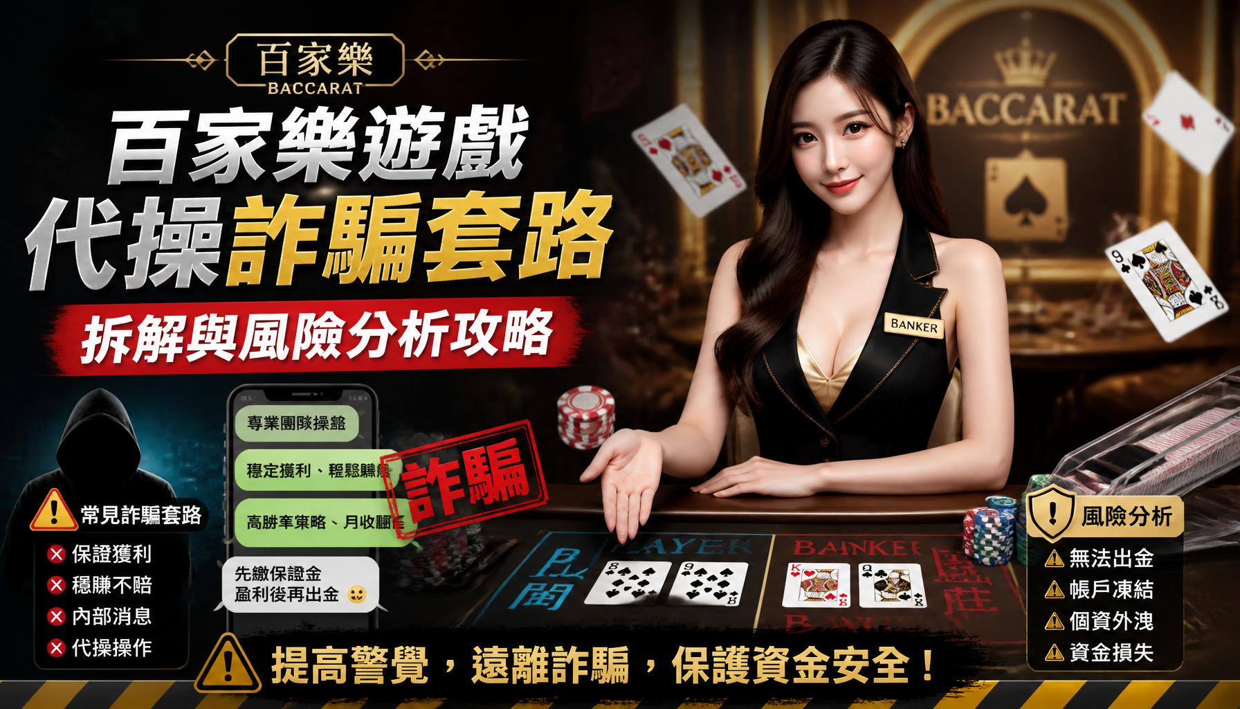 百家樂遊戲代操詐騙套路拆解與風險分析攻略