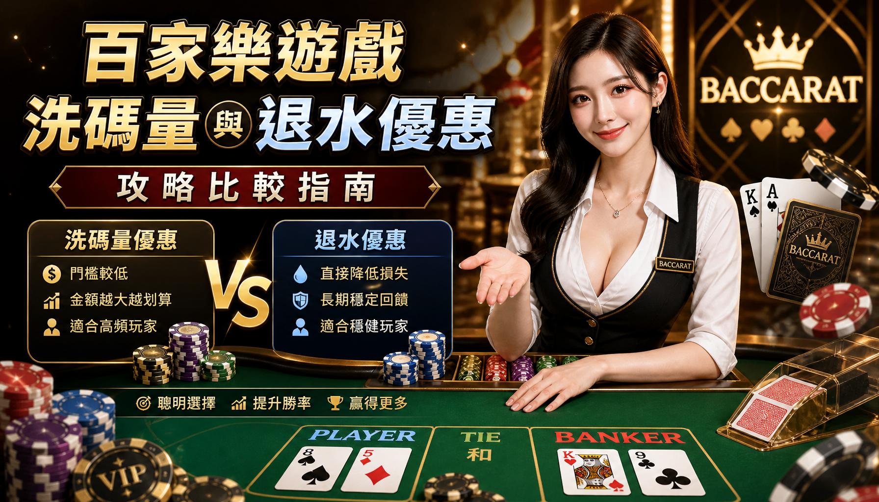 百家樂遊戲洗碼量與退水優惠攻略比較指南